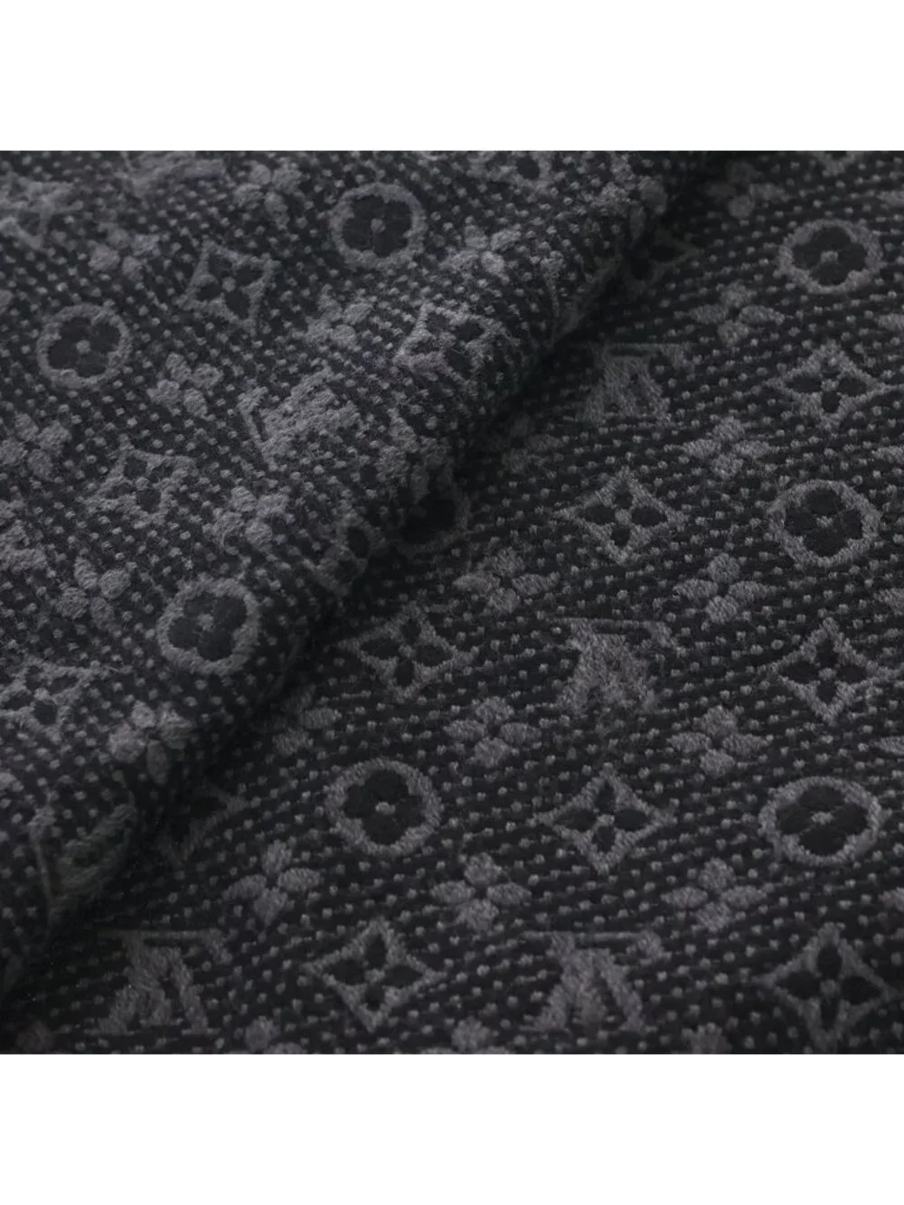 Louis Vuitton Echarpe Monogram Classic Anthracite Scarf Shawl Black